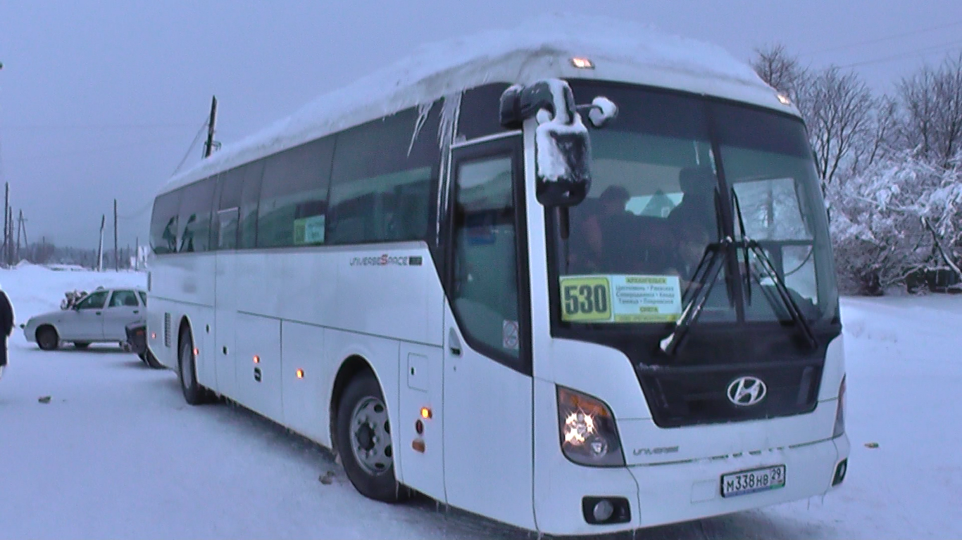 Открылось регулярное автобусное сообщение Онега-Архангельск.